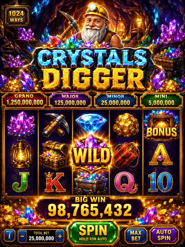 Crystals Digger game preview Crystals Digger game preview